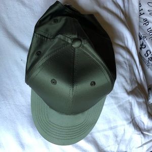 Green baseball cap